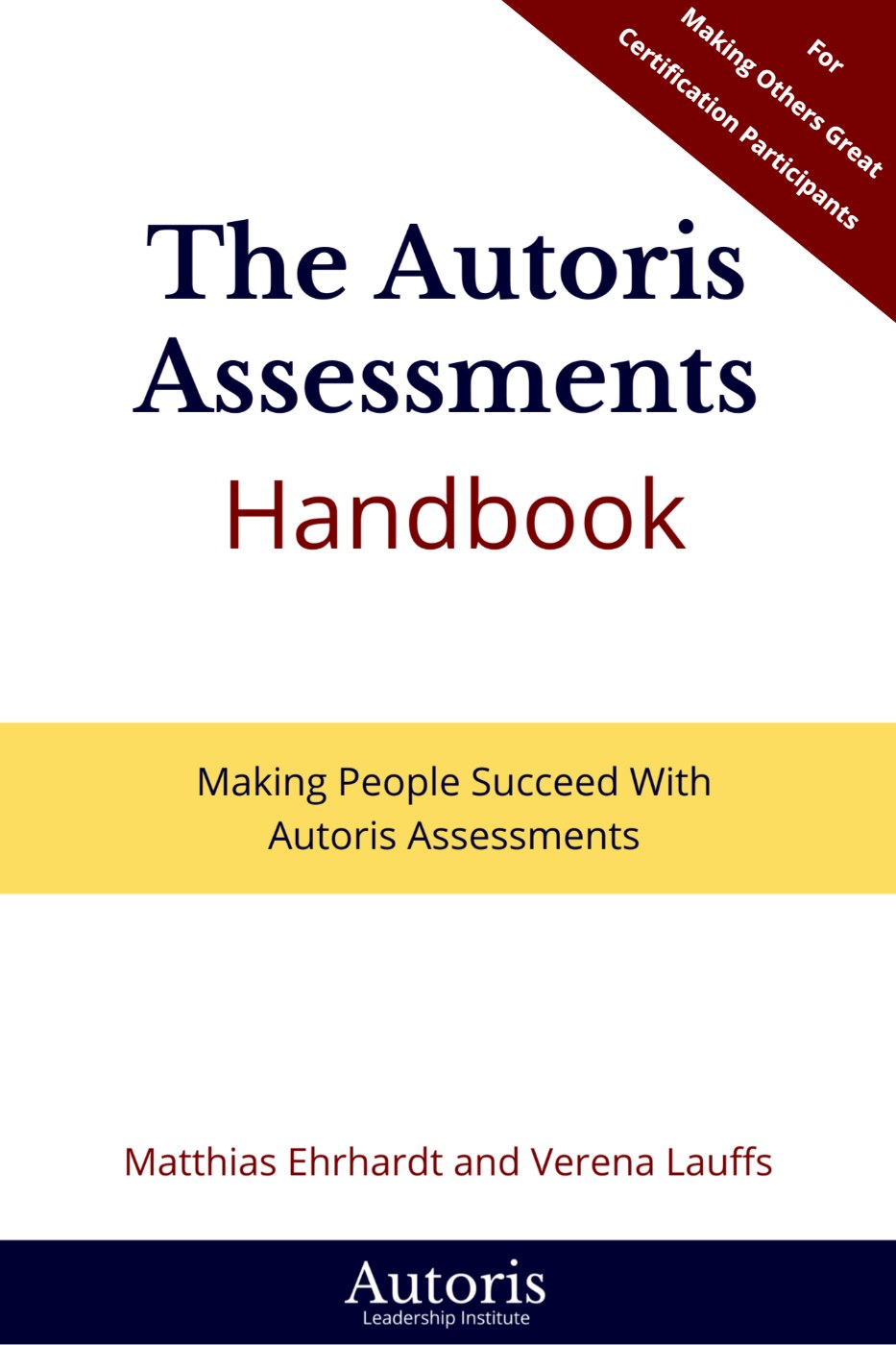 Cover of The Autoris Assessments Handbook